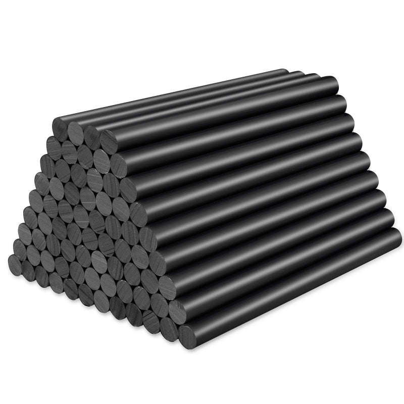 ENPOINT 72 Pack Black Hot Glue Sticks Bulk, 0.27x4" Mini Hot Glue Sticks for Car Dent Repair Handmade DIY Art Craft Home Office Project Craftwork Fix & Repairs - Image 1